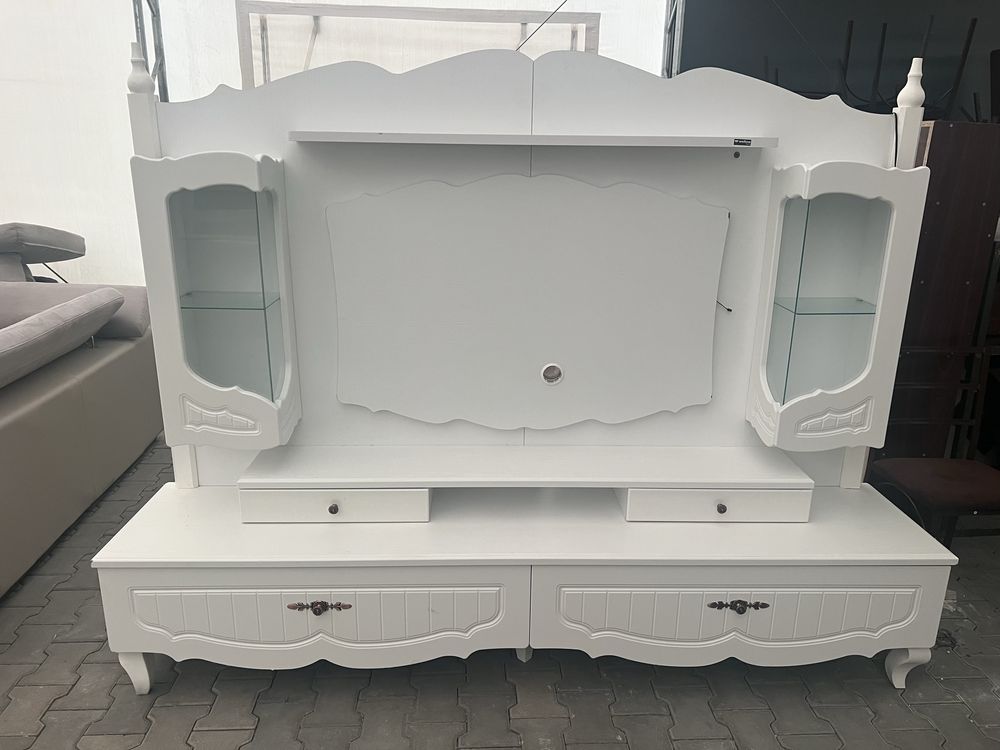 Mobilier Living Lemn Masiv Cu Led