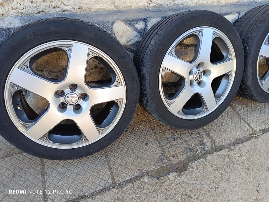 Алуминиеви джанти 17 5x100 Santa monica  с летни гуми 225 45 17 golf 4