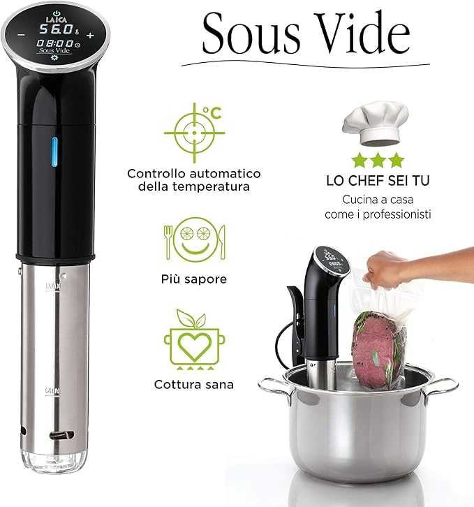 LAICA Sous Vide Stick SVC107 - здравословно и диетично готвене