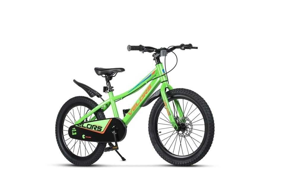 Bicicleta Copii 7-10 ani Velors V20345A 20", Verde/Portocaliu