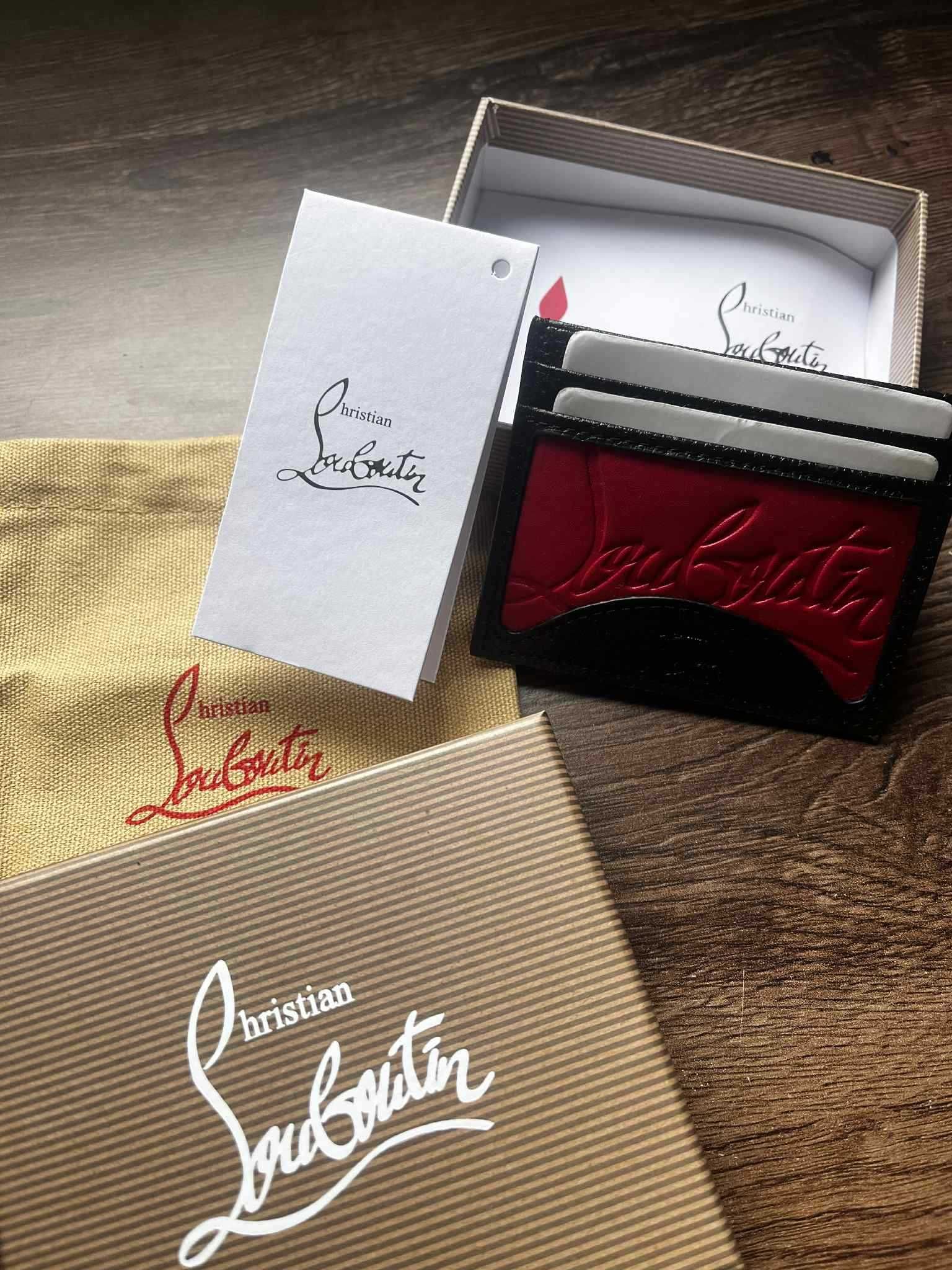 Портфейл / Картодържач Christian Louboutin кожен