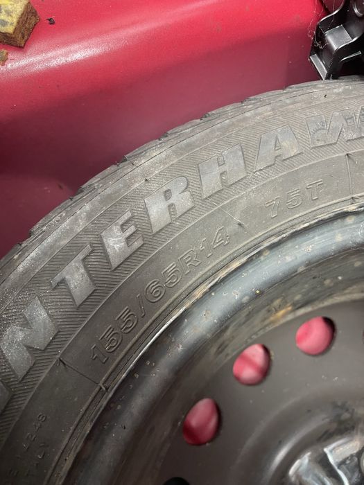 Vand roata rezerva 4x100 citroen c1 107 yaris aygo 155/65/r14 toyota