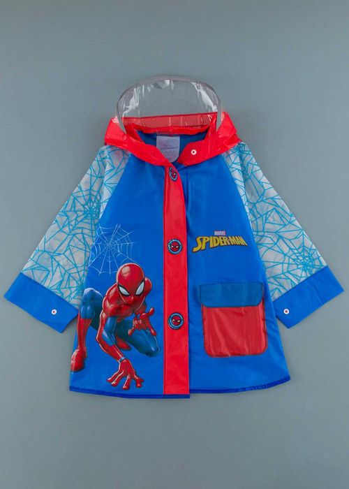 Детски дъждобран със супергерой, Син Цвят