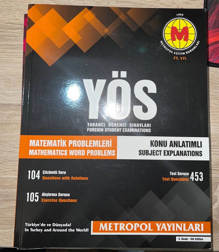 Турецкие книги по математике YÖS