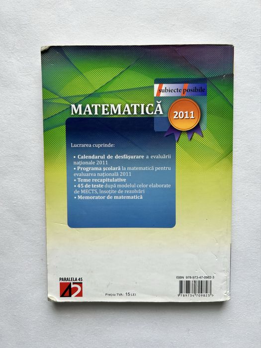 3 MANUALE Matematica examen evaluare nationala clasa a 8-a