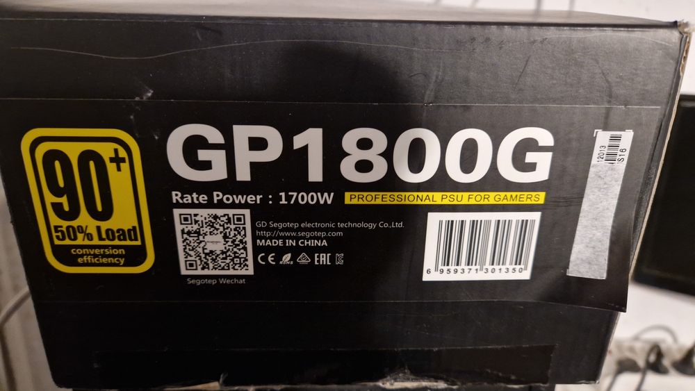 Sursa gaming Segotep GP1800G, 1700w Noua