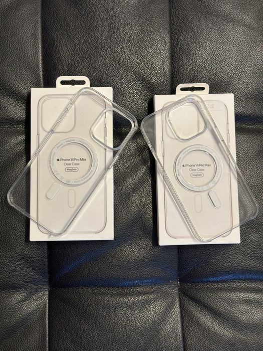 Husa Originala Apple Clear Case iPhone 14 Pro Max - 2 buc