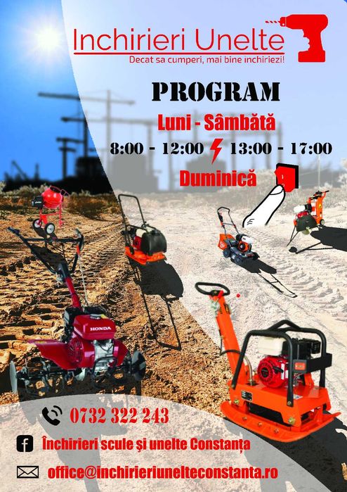 Inchiriem Picamer,demolator,rotopercutor,flex mare,vap,laser,aspirator