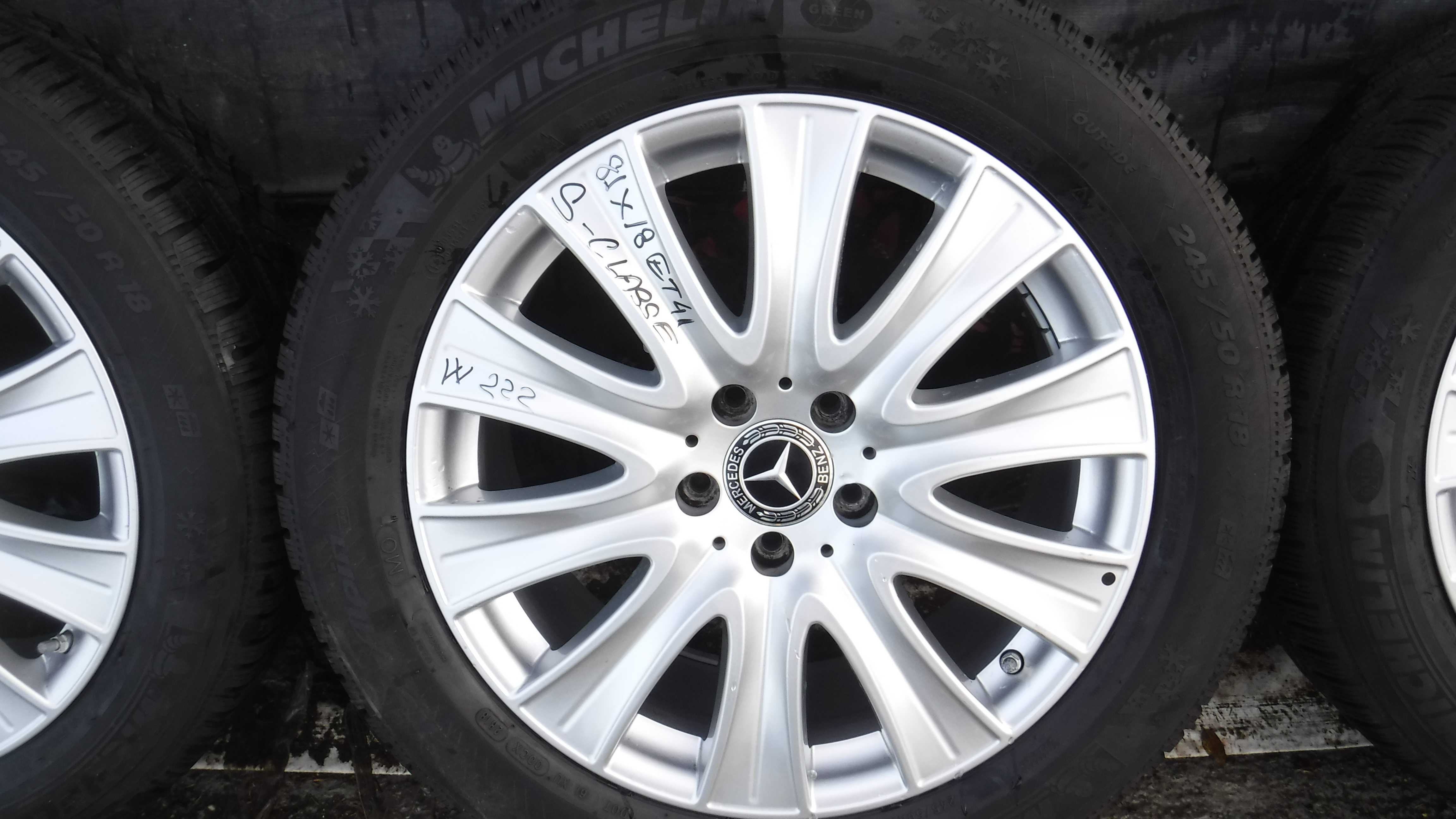 Jante Mercedes S-classe W222 245 50 18 iarna Michelin+ SENZORI