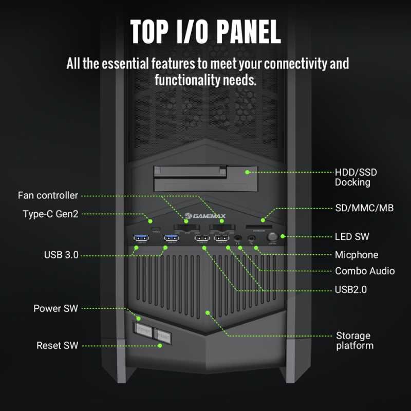 [НОВЫЙ] Корпус GameMax DRAGON KNIGHT 2 - Full Tower Gaming PC Case