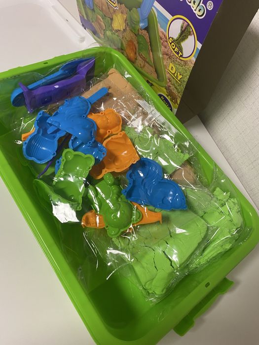 Креативен комплект кинетичен пясък и формички 3D Животни