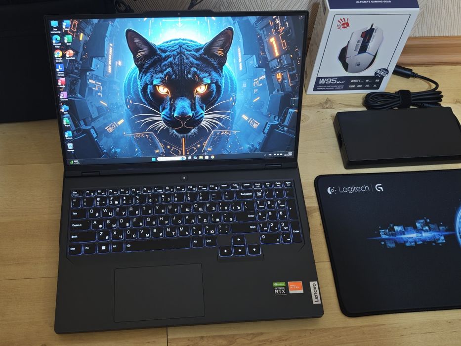 Мощный ноутбук x32 ядер Ryzen 9 2.5K RTX 4060 Lenovo Legion 7 Pro
