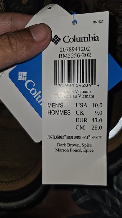 Ghete columbia portlander , omni-heat