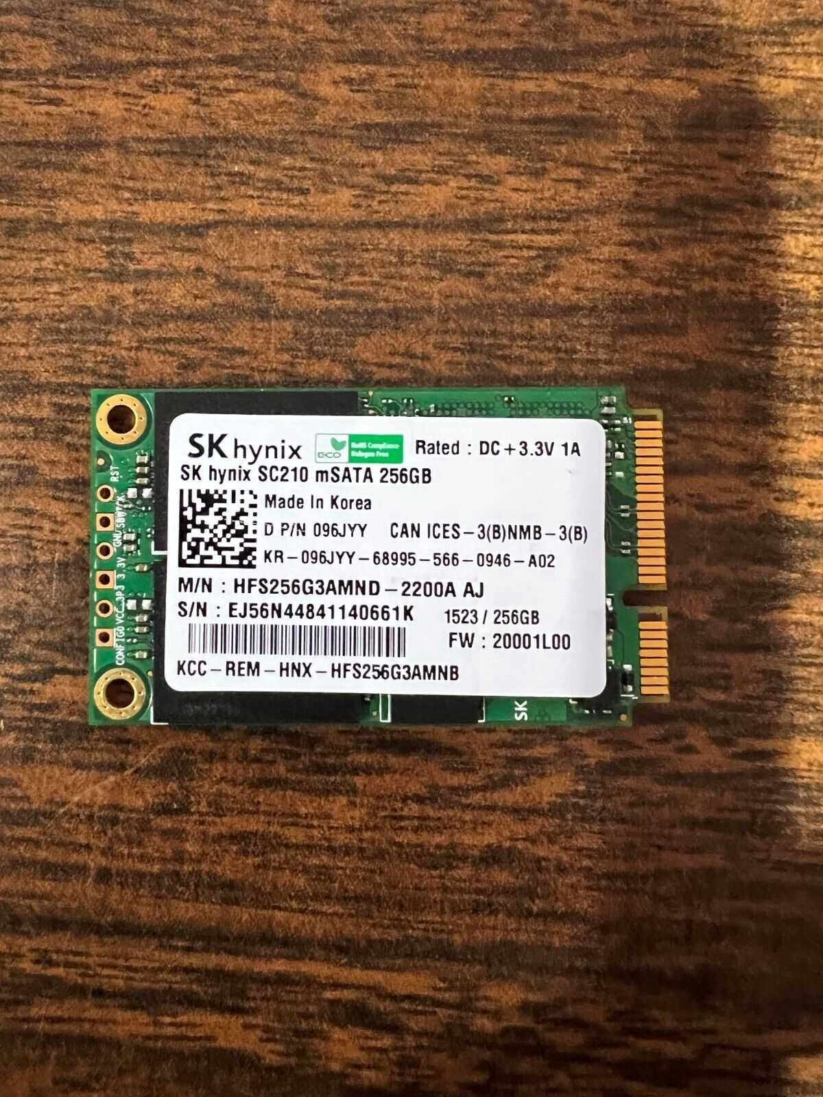 SSD диск SanDisk/SKhynix/Samsung 256 GB mSATA