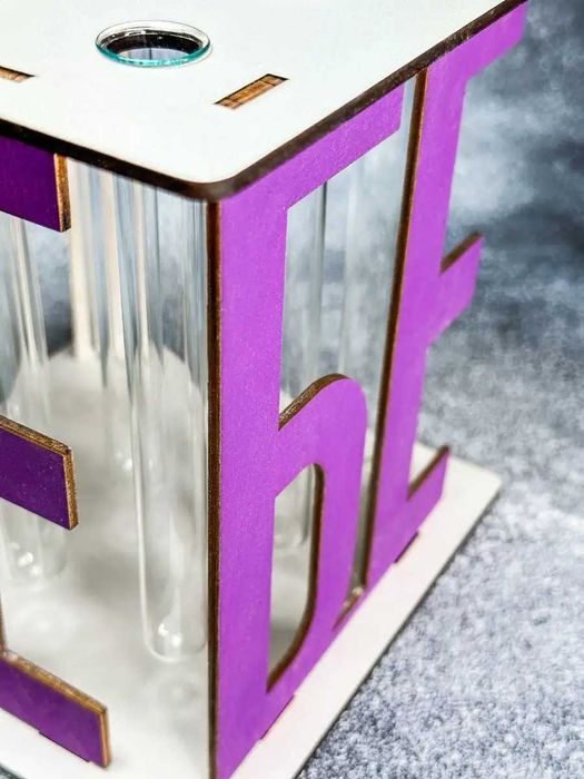 Ваза интерьерная с колбами "ТЕБЕ"