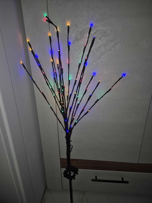 Коледно светещо дърво 110см / 80 LED топла светлина