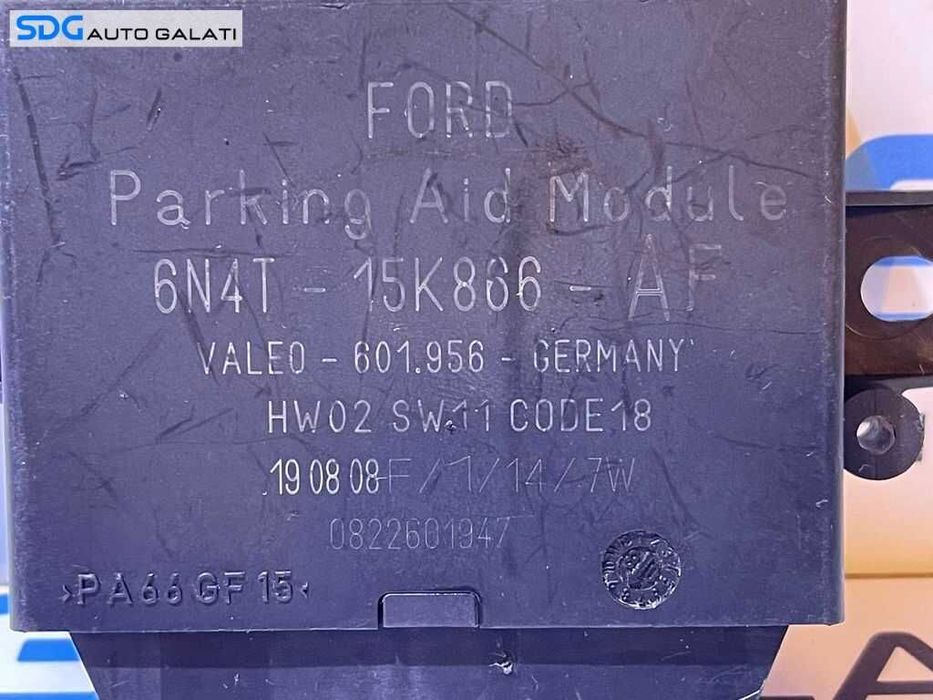 Unitate Modul Calculator Senzori Parcare PDC Parktronic Ford C-Max 2004 - 2010 Cod 6N4T-15K866-AF 6N4T15K866AF [L3465]
