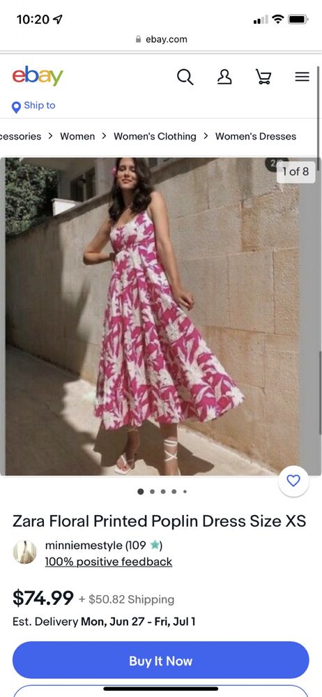 Рокля Zara, размер S