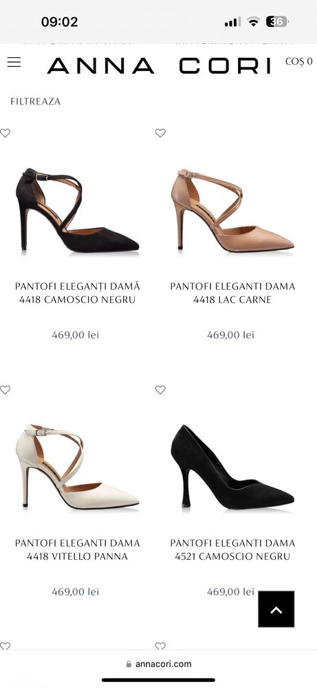 Pantofi eleganți Anna Cori