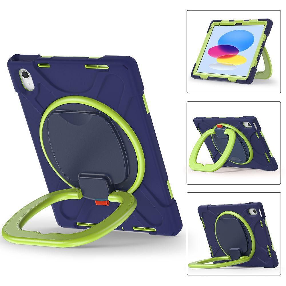 Калъф tech - protect x-armor за ipad 10 (10.9) 2022 navy/lime