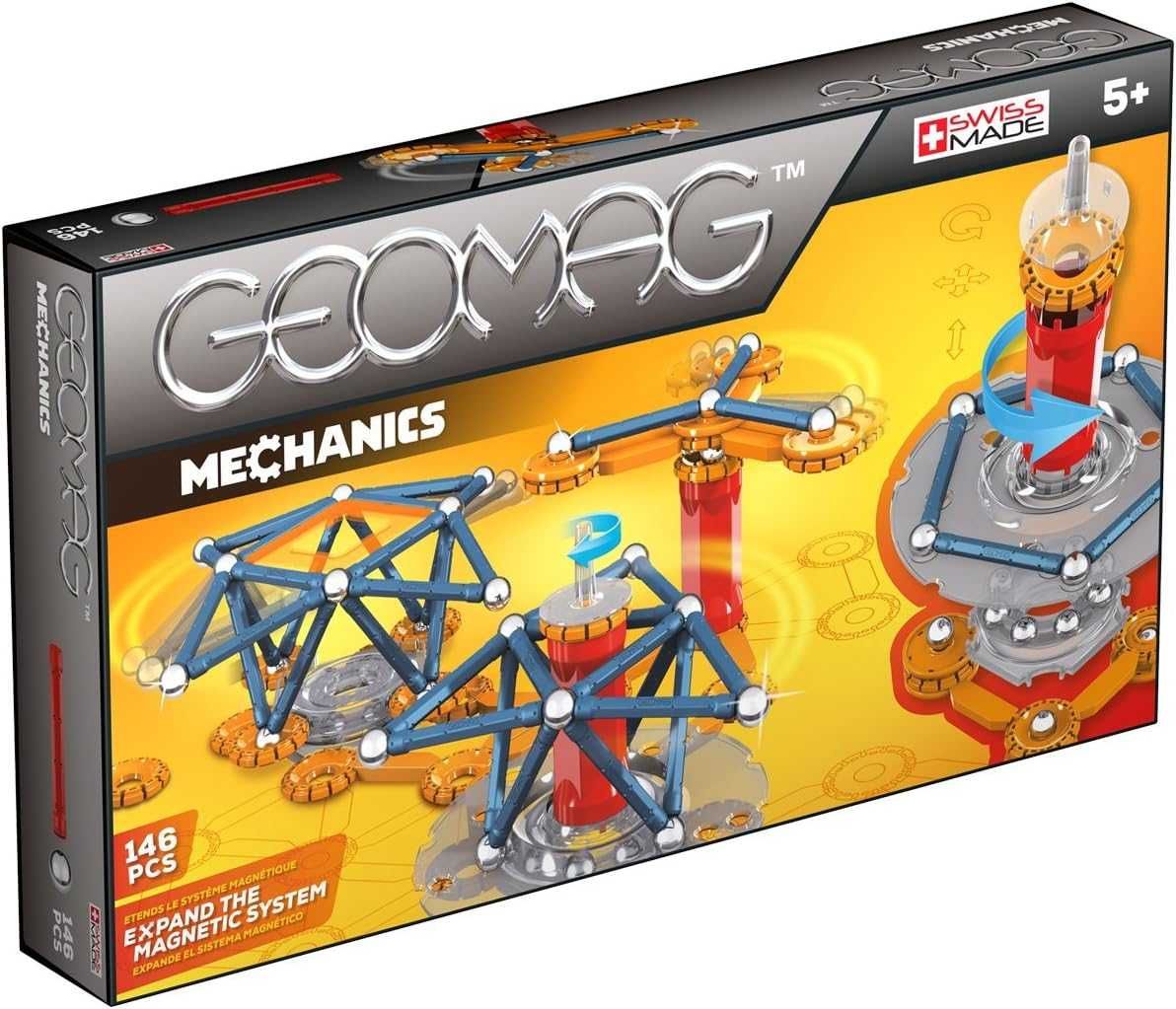GEOMAG Магнитен конструктор Механикa 146 части