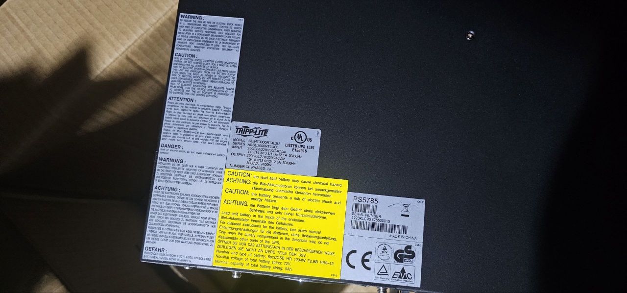 UPS / ИБП - Tripp Lite SU3000RTXL3U 3000 ВА 2400 Вт Smart Online с