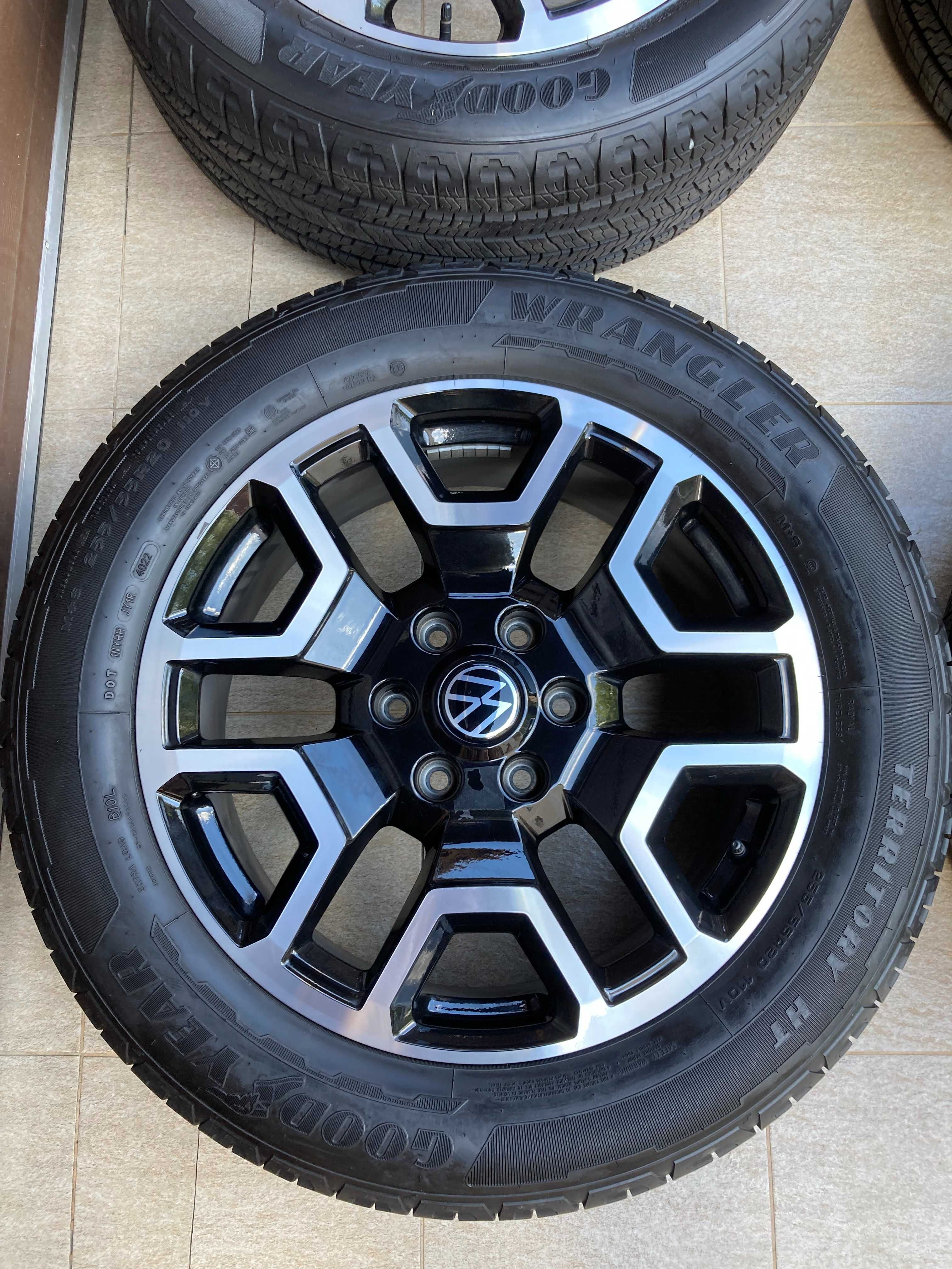 Jante Noi VW Amarok 2 R20 + GoodYear Noi 255/55R20 DOT2023 - 6×139.7
