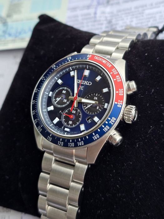 Ceas NOU Seiko Prospex Speedtimer Solar Chronograph, full set acte