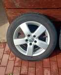 Jante vw 5x112 16 originale anvelope 205 55 16 foarte bune 7-8mm 2021