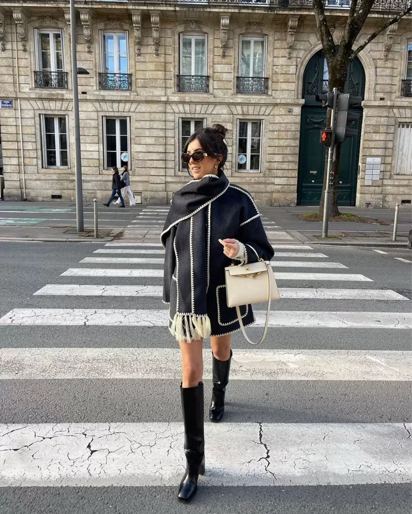 Облегченное пончо Zara размер М