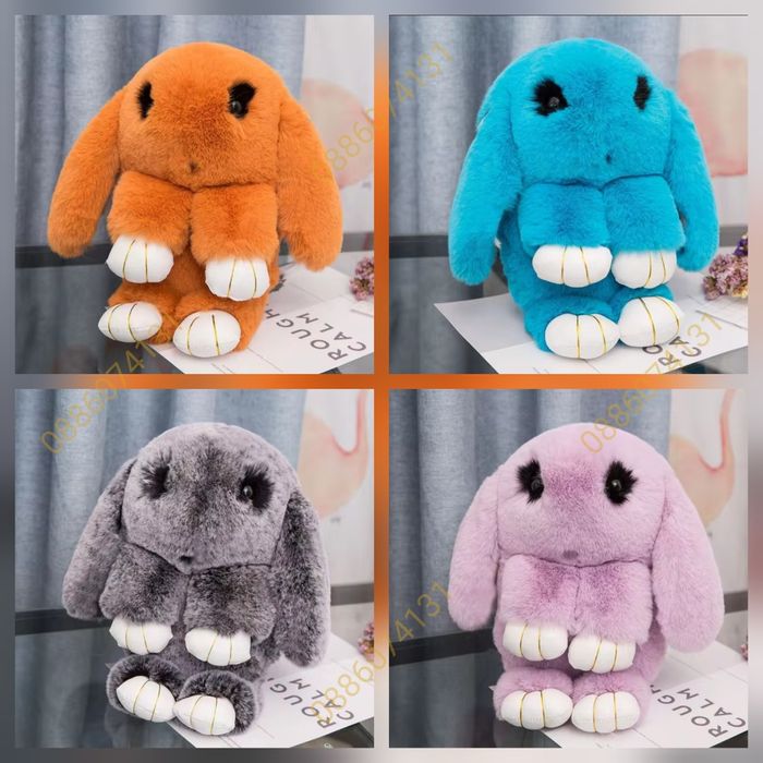 Плюшена играчка Раница Зайче, Плюшена чанта, Пухкава раница