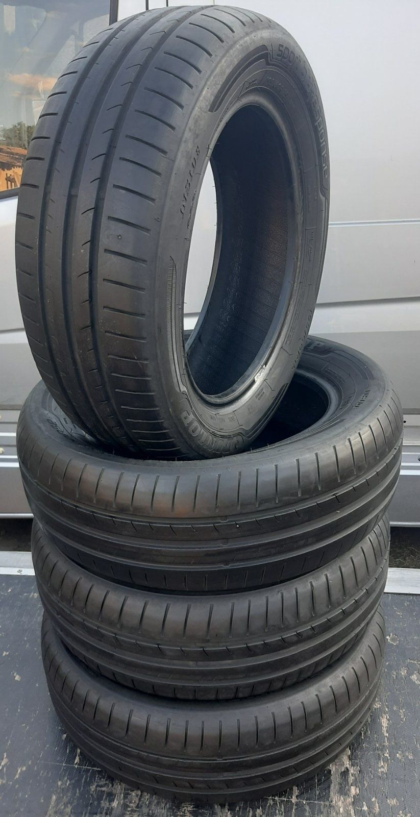 4 броя летни 195 60 15 Dunlop 7mm перфектни