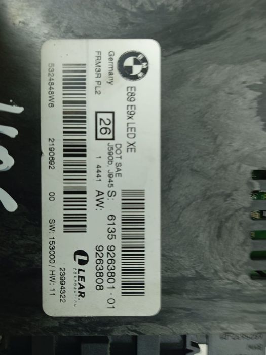 Modul 9263801-01 BMW Seria 3 E91 (facelift)  [din 2008 pana  2013]