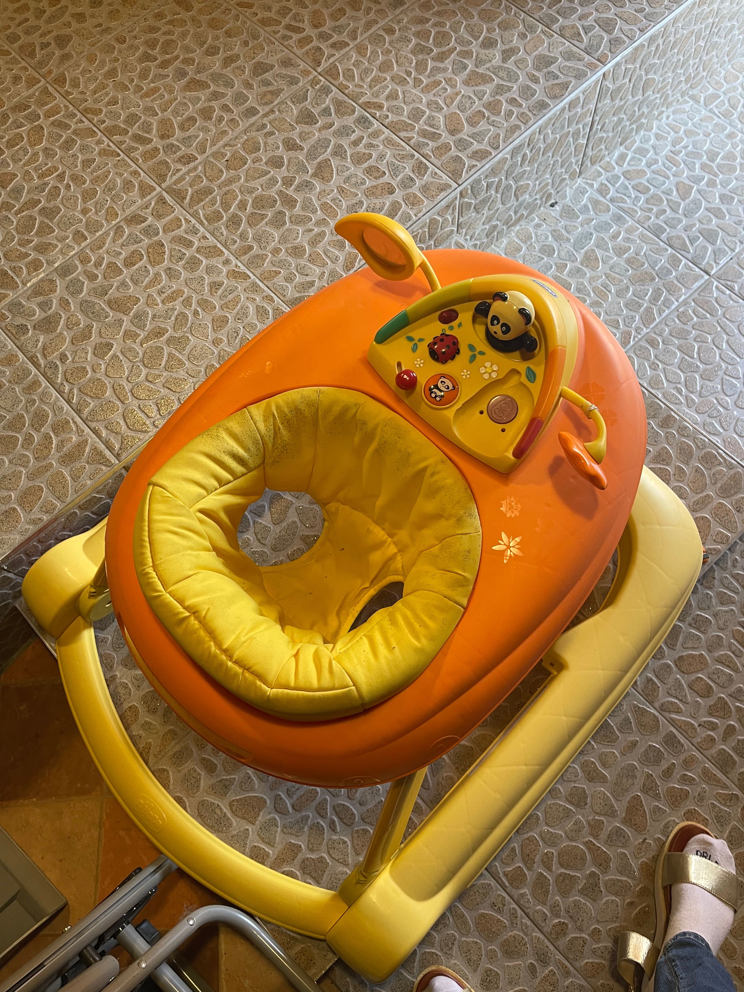 Бебешка проходилка 3в1 Chicco Baby Walker 123, оранжева