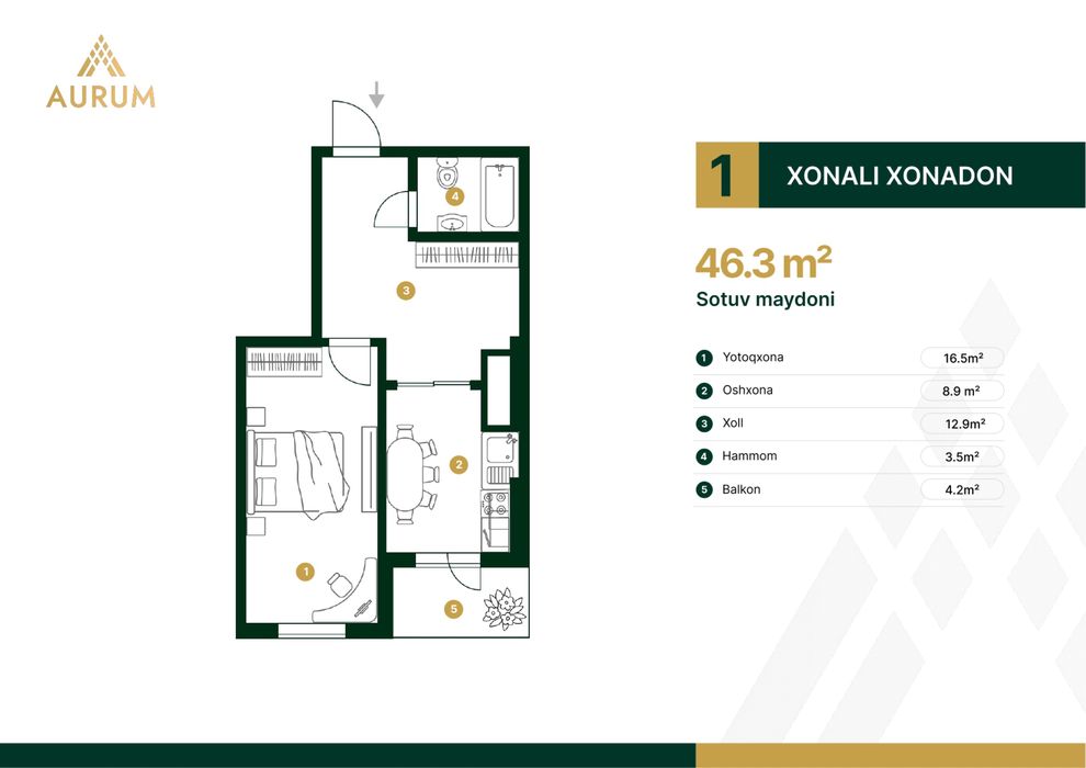 Olmazor tumani Aurum by Great house