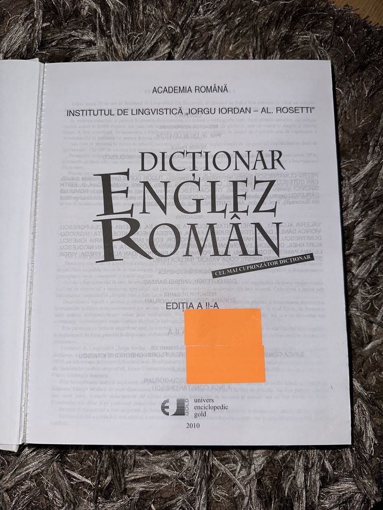 Dictionar englez roman