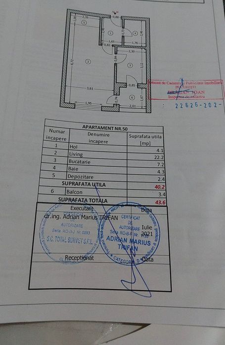 Vând garsonieră direct proprietar 44 mp