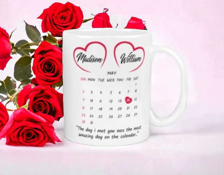 Cana personalizata, Valentine's Day, De 14 februarie, Ceramica, 350 ml