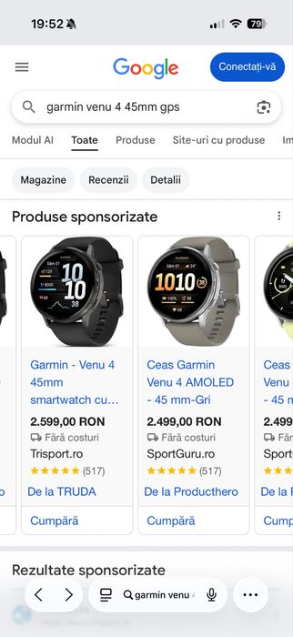 Smartwatch GARMIN Venu 4, 45mm, Wi-Fi, GPS, Android/iOS, silicon