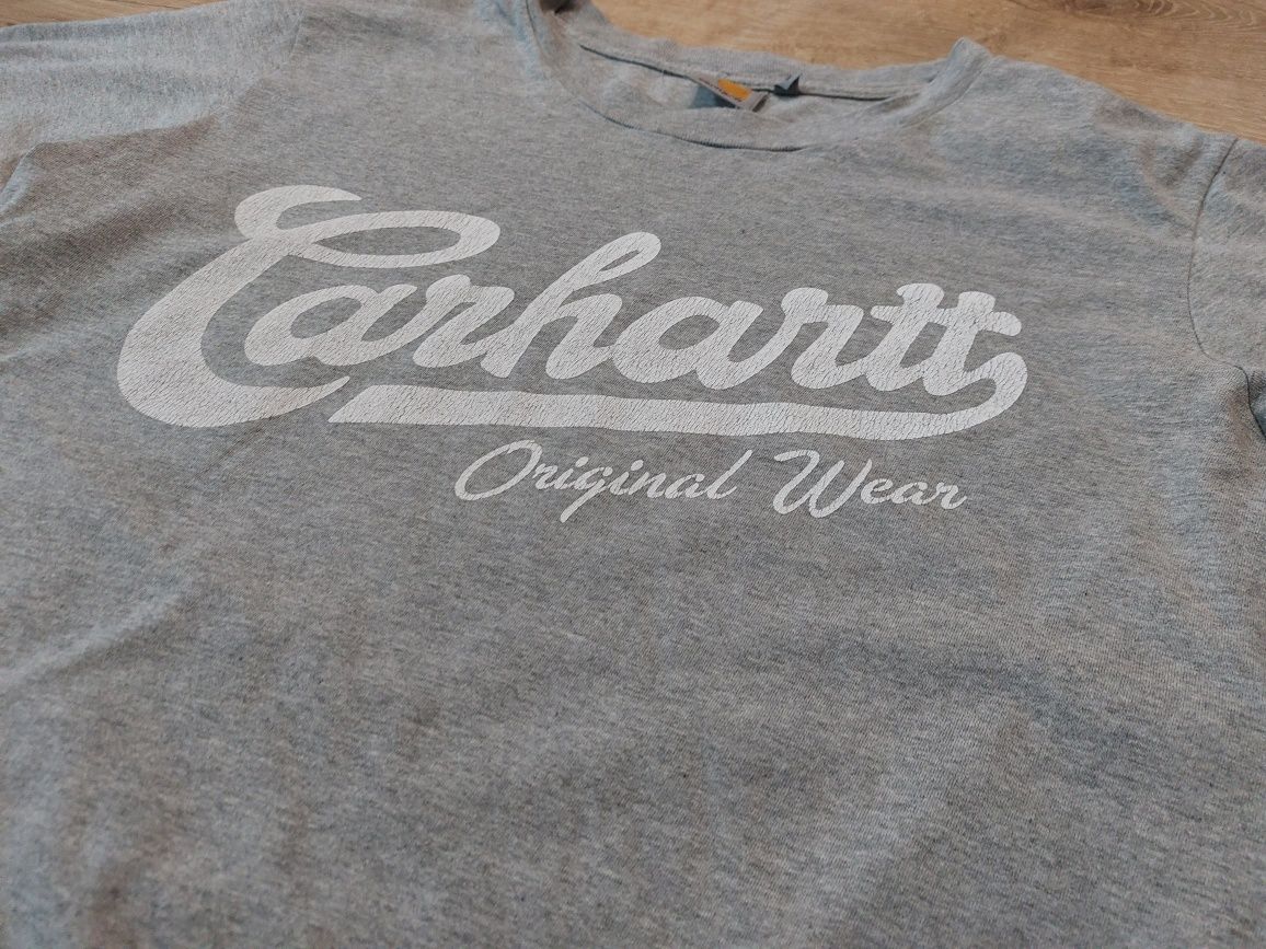 Tricou carhartt gri alb în stare foarte bună n y2k vintage dickies ska