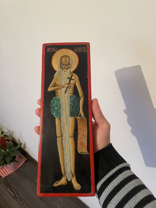 Icoană pictată pe lemn, Sf. Cuv. Onufrie