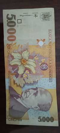 Bancnota 5000 lei  An 1998 Seria D