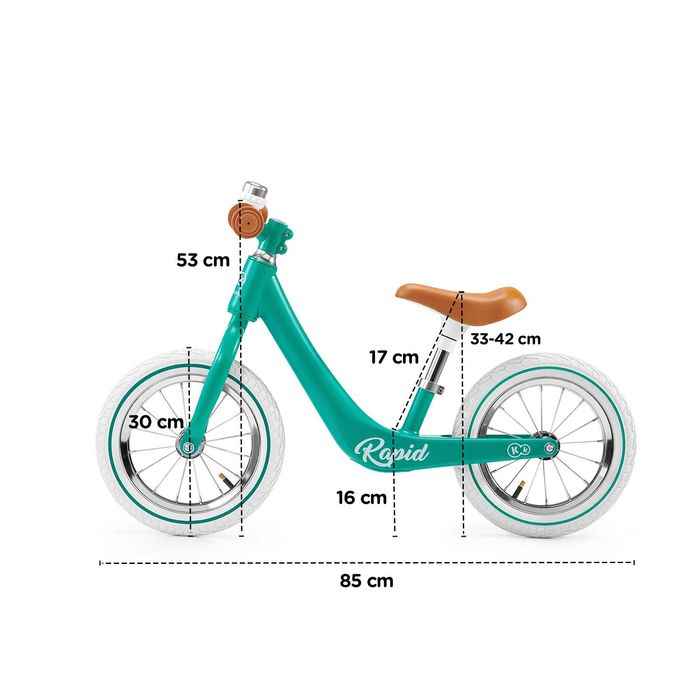 Bicicleta fara pedale Kinderkraft Rapid - roz