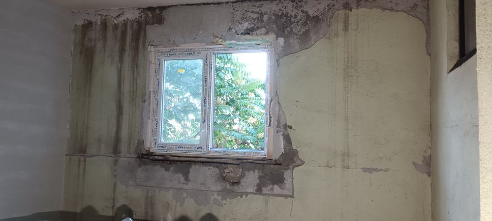 Обръщане/ измазване на дограма