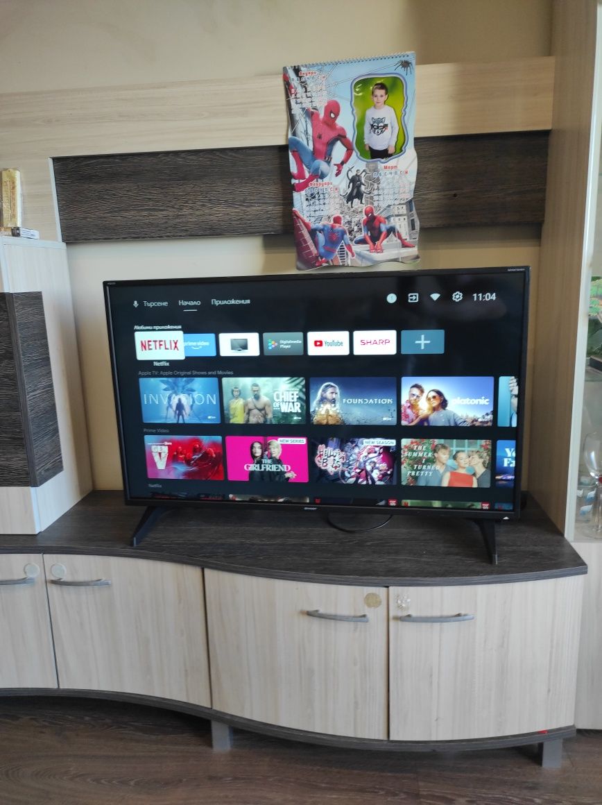Смарт Телевизор SHARP 40 инча Android Ultra HD 4K