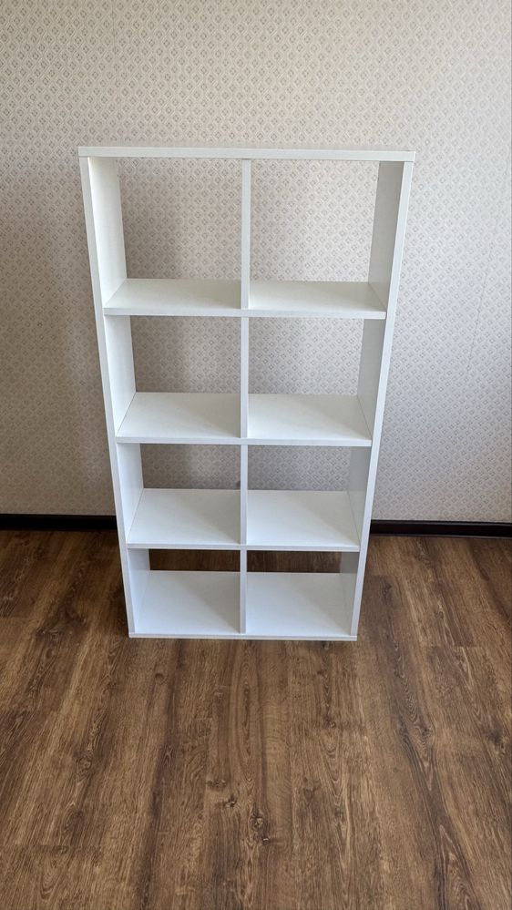 Белый стеллаж 8 секций IKEA Kallax – недорого
