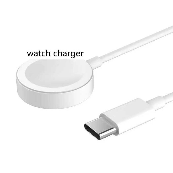 Магнитно зарядно за Apple Watch с USB-C (Fast Charge) и USB-A