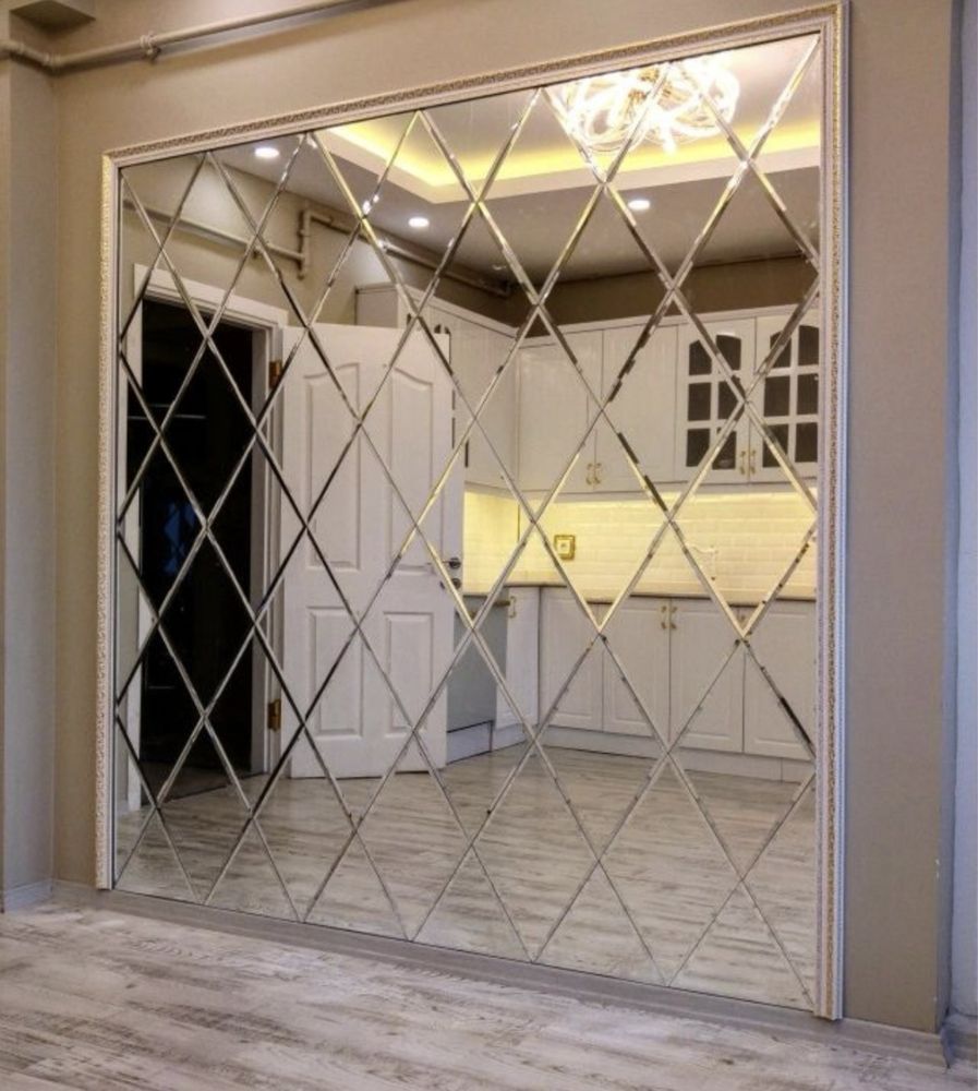 rombik oyna zerkalo decor oyna rezka steklo zerkalo dush kabina