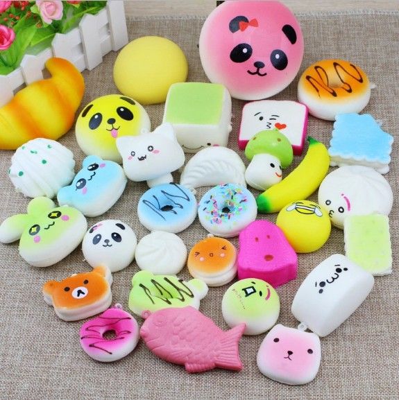 Pachet 10 piese , jucarii Squishy breloc cu revenire lenta