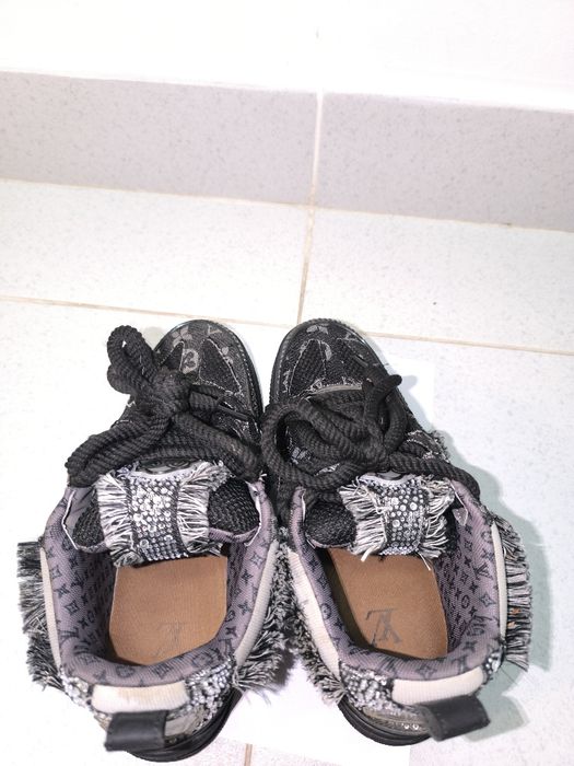 Lv skates black Swarovski marimea 42